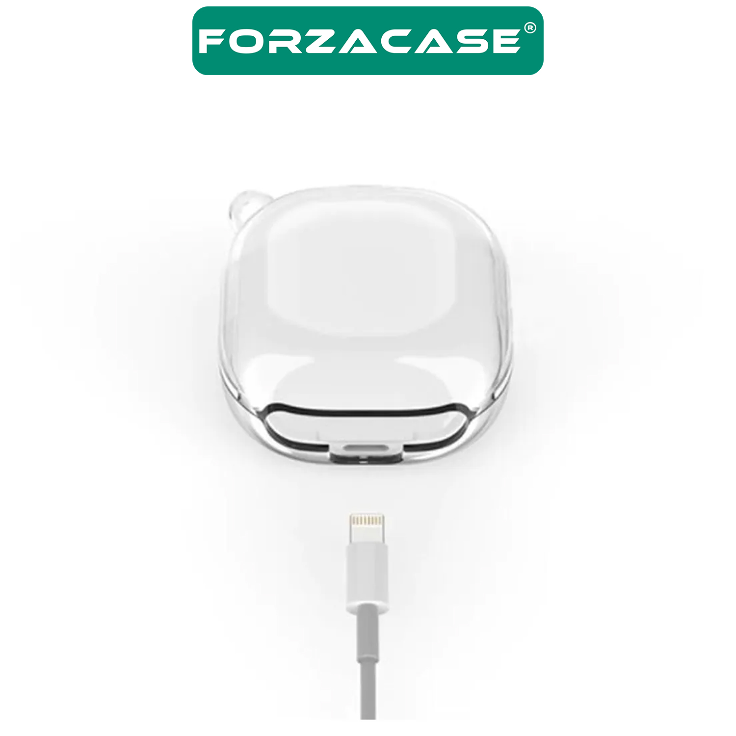 Forzacase Samsung Galaxy Buds 2 / Buds 2 Pro uyumlu Şeffaf Anahtar Askılıklı Bluetooth Kulaklık Kılıfı - FC927
