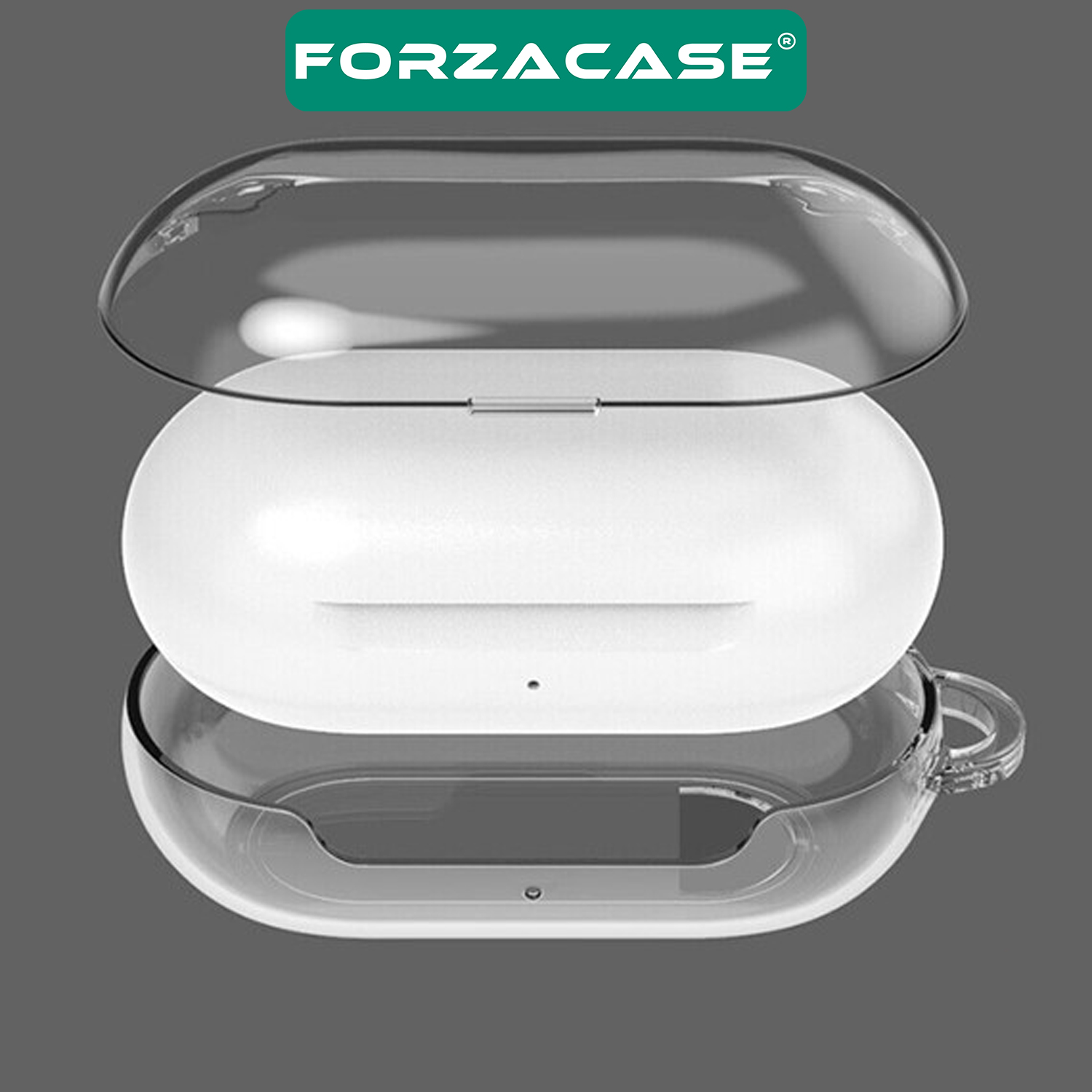 Forzacase Huawei FreeBuds SE uyumlu Şeffaf Anahtar Askılıklı Bluetooth Kulaklık Kılıfı - FC927