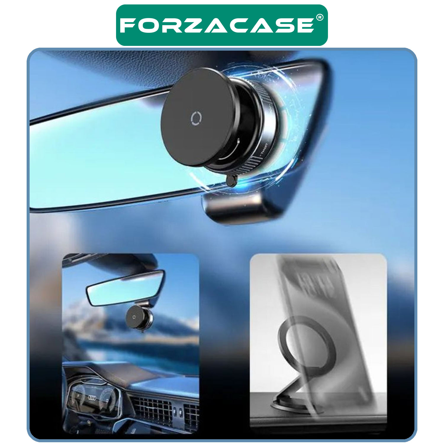 Forzacase Araç İçi Oto ve Motosiklet için Güçlü Manyetik Vakumlu Telefon Tutucu - FC937