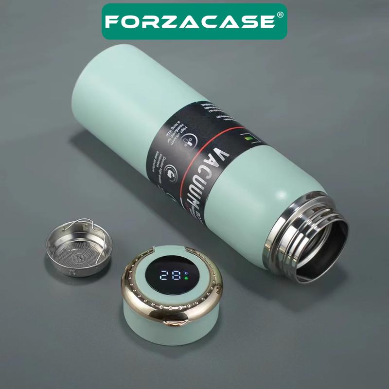Forzacase Paslanmaz Çelik Dijital Termometreli 500 ml Sıcak Soğuk Tutan Çay Kahve Su Termosu - FC939