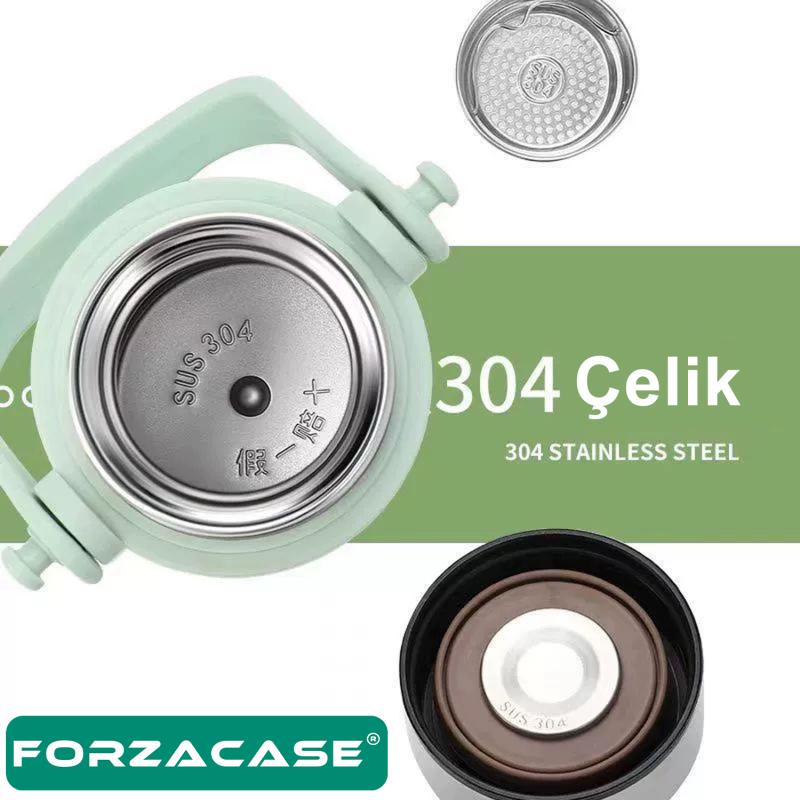 Forzacase Paslanmaz Çelik 800 ml 10 Saat Sıcak Soğuk Tutan Çay Kahve Su Termosu - FC940