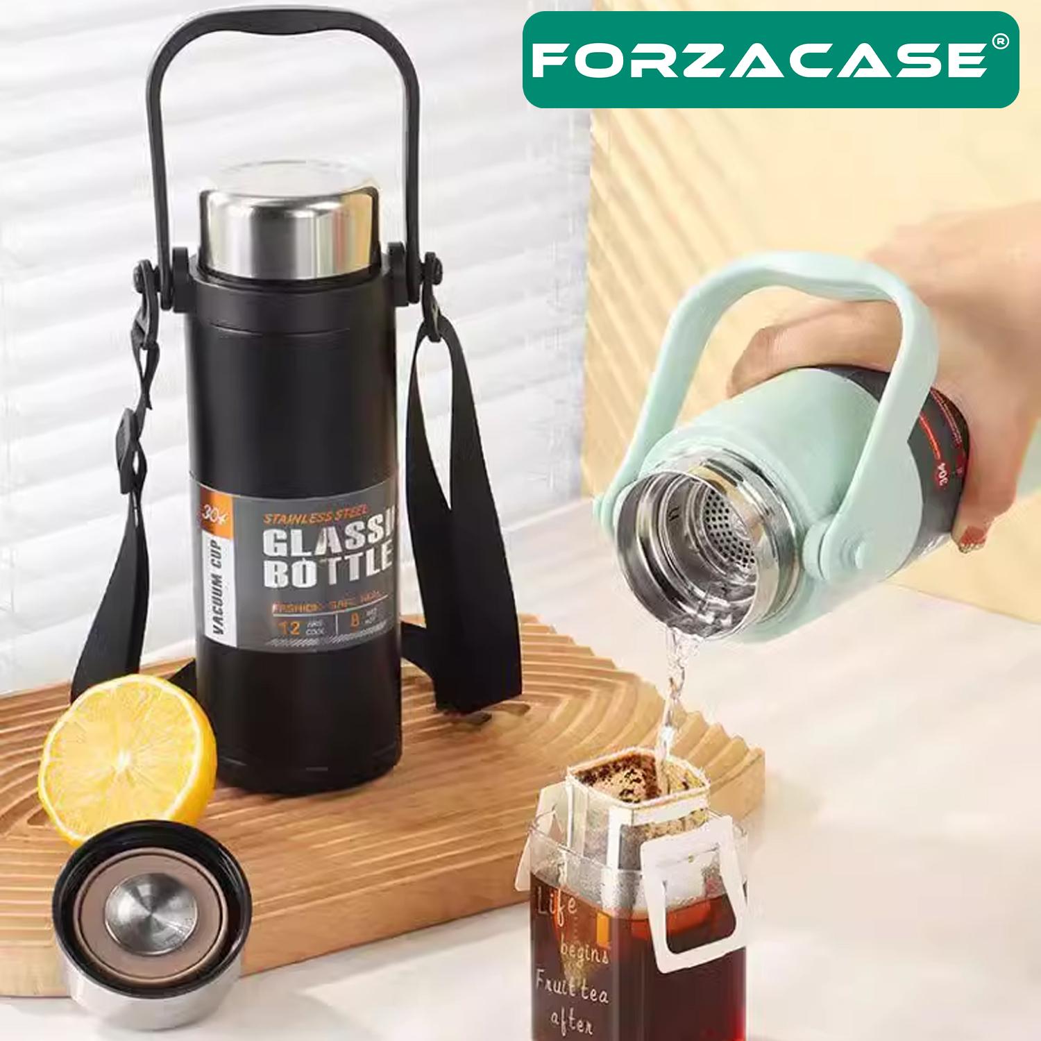 Forzacase Paslanmaz Çelik 800 ml 10 Saat Sıcak Soğuk Tutan Çay Kahve Su Termosu - FC940