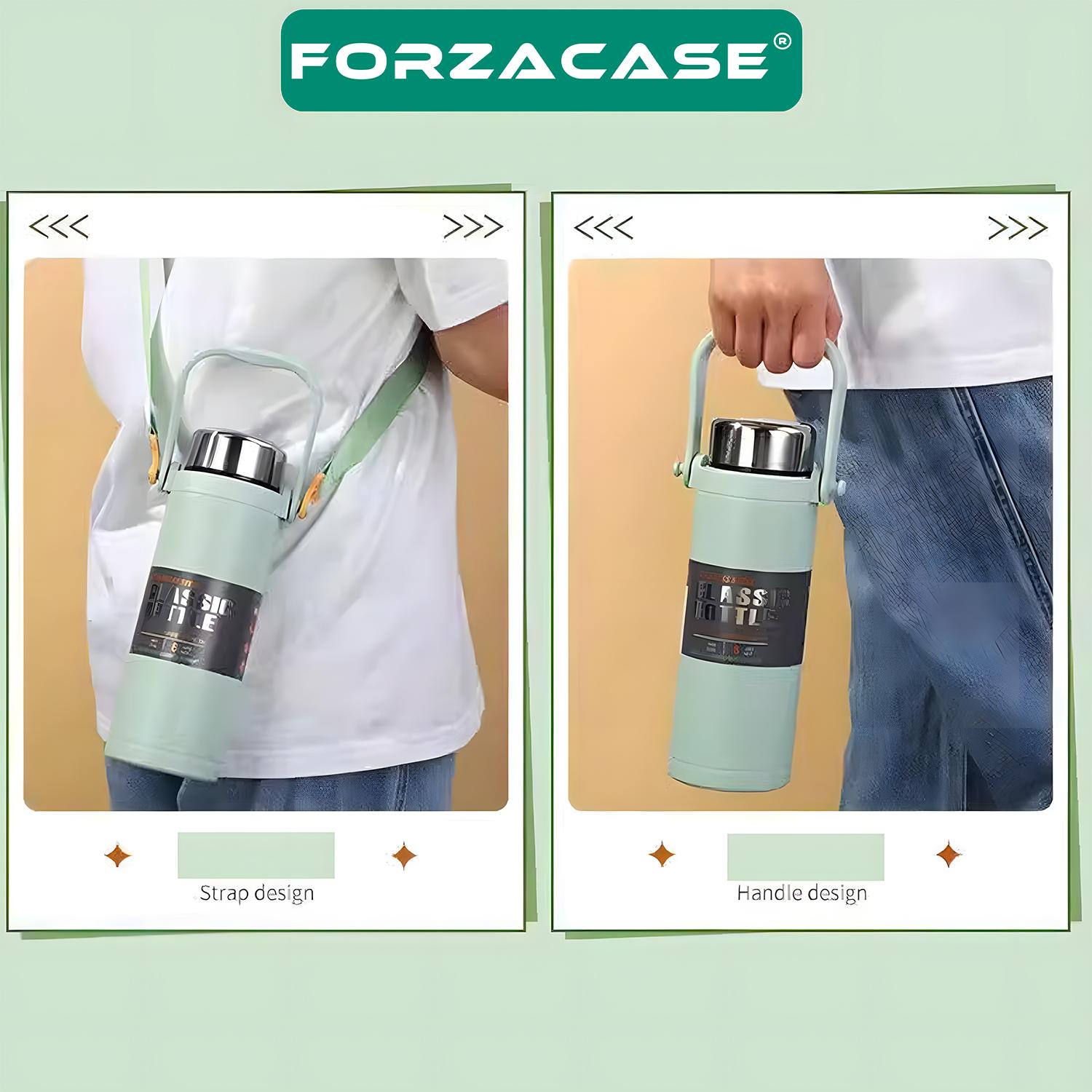 Forzacase Paslanmaz Çelik 800 ml 10 Saat Sıcak Soğuk Tutan Çay Kahve Su Termosu - FC940