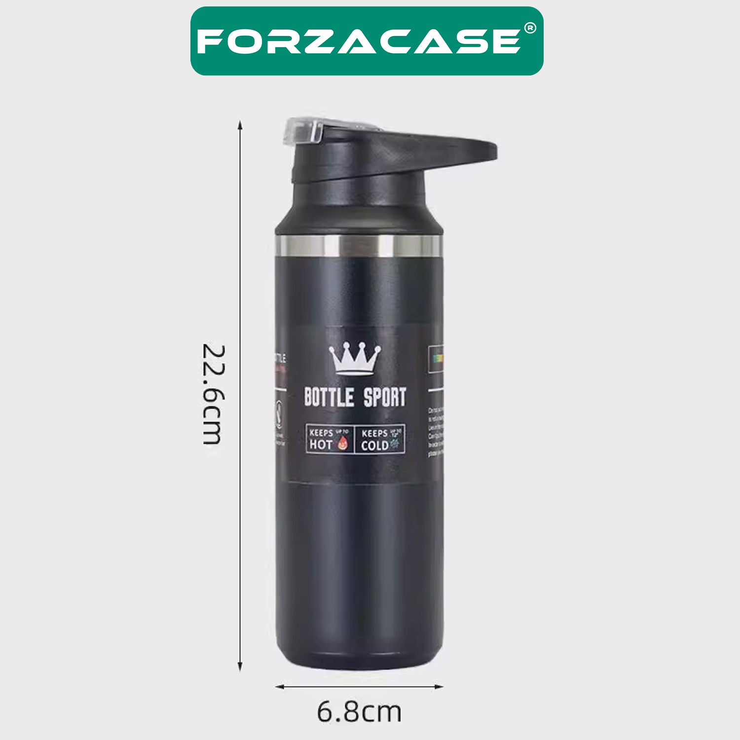 Forzacase Paslanmaz Çelik 500 ml 8 Saat Sıcak Soğuk Tutan Çay Kahve Su Termosu - FC941