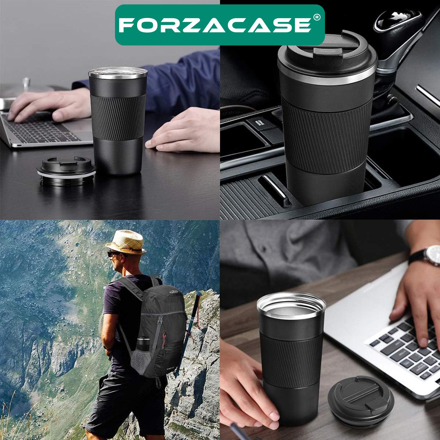 Forzacase 304 Paslanmaz Çelik 500 ml 6 Saat Sıcak Soğuk Tutan Çay Kahve Su Termosu - FC943