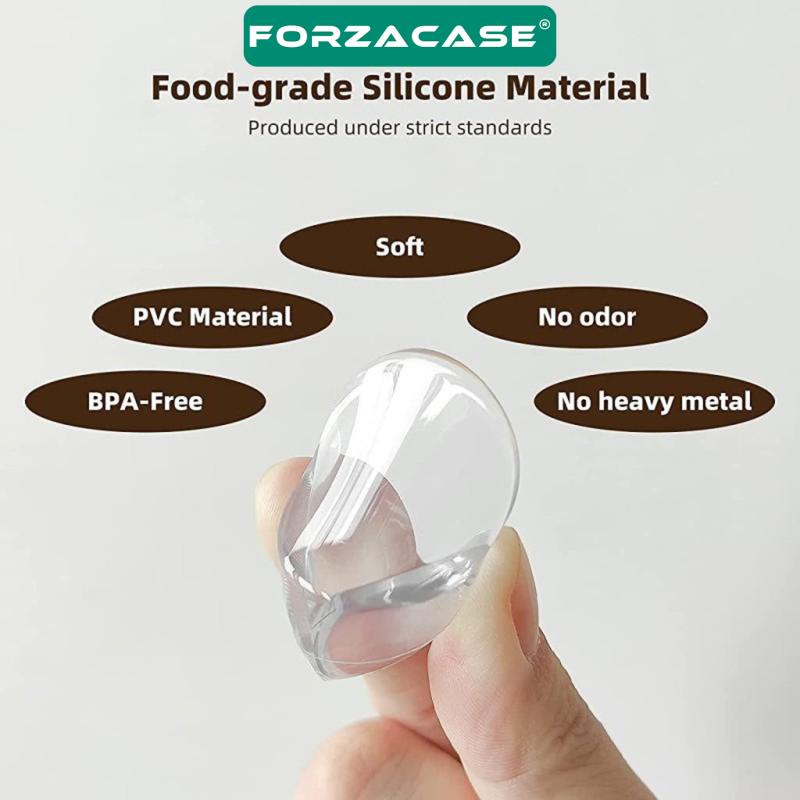 Forzacase 4 Adet Darbelere Karşı Silikon Şeffaf Masa Kenarı Köşe Koruması - FC946