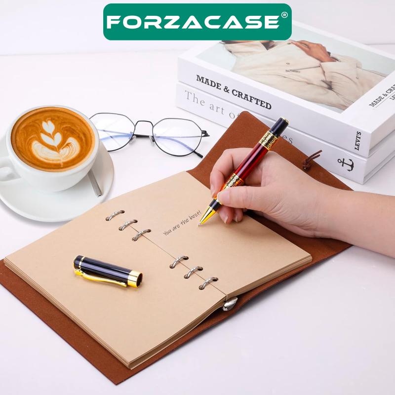 Forzacase Lüks Görünümlü Gold Desen İşlemeli Kutulu Metal Roller Kalem - FC956