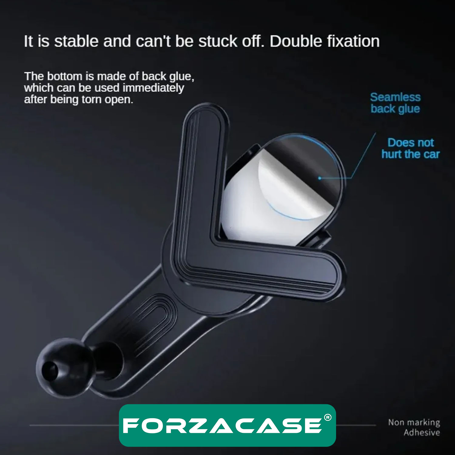Forzacase Universal Araç içi Dijital Ekran uyumlu 360 Derece Dönebilen Telefon Tutucu - FC976