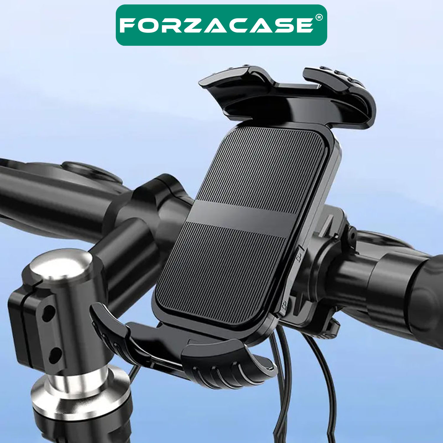 Forzacase Bisiklet Motosiklet Scooter için Gidon Montajlı Telefon Tutucu - FC978