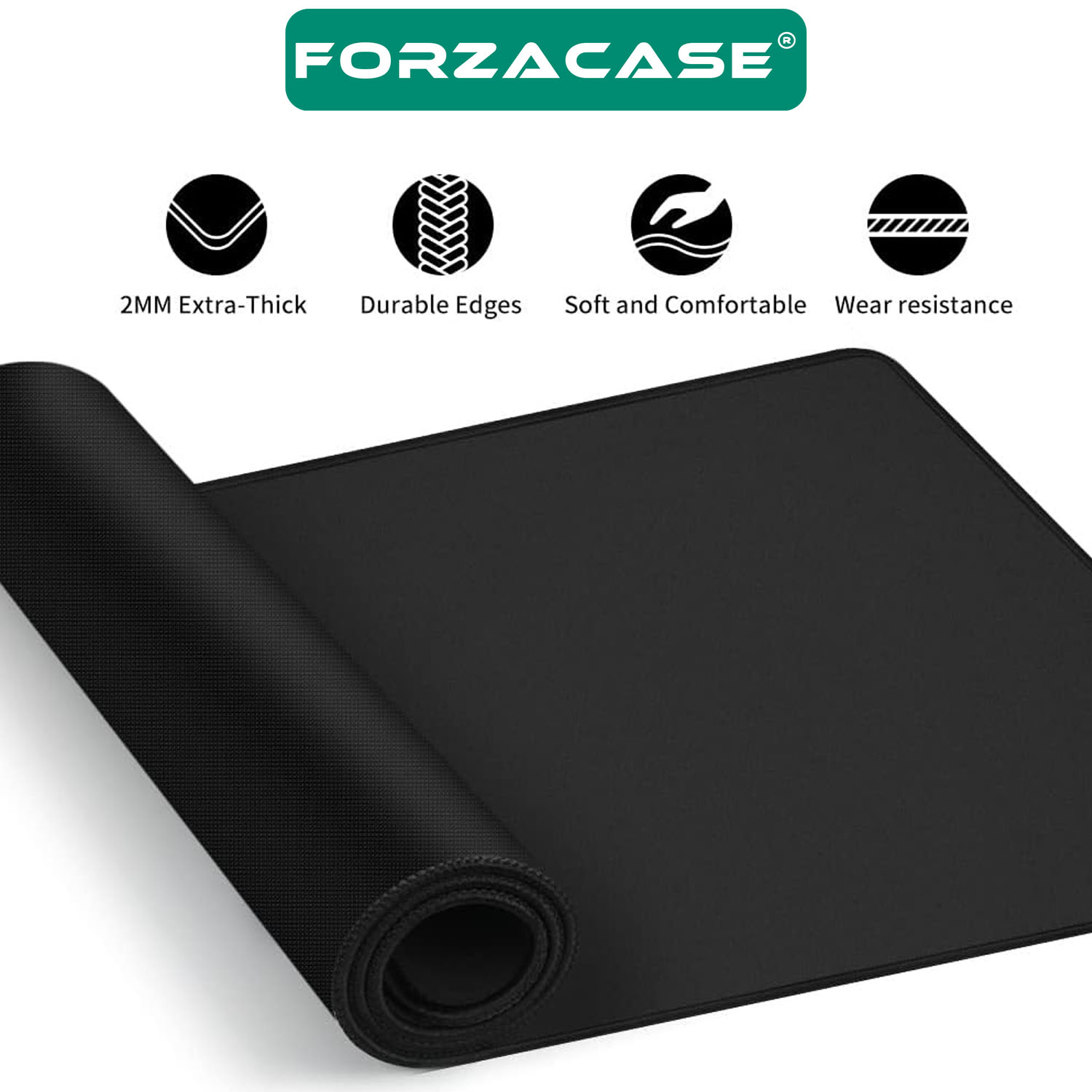 Forzacase Sarı-Lacivert Kaymaz Tabanlı Mouse Pad Büyük Boy Gaming Oyuncu uyumlu XL 70 x 30 cm - FC1067