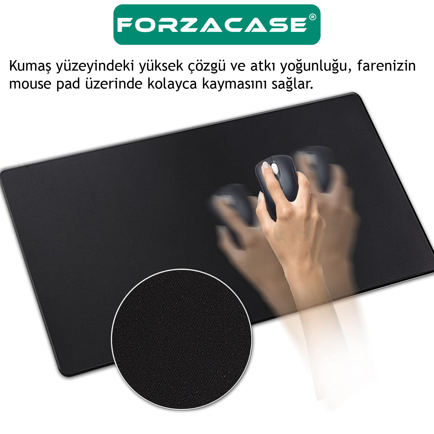 Forzacase Kaymaz Tabanlı Mouse Pad Büyük Boy Gaming Oyuncu uyumlu XL 70 x 30 cm PC Kısayollar FC985