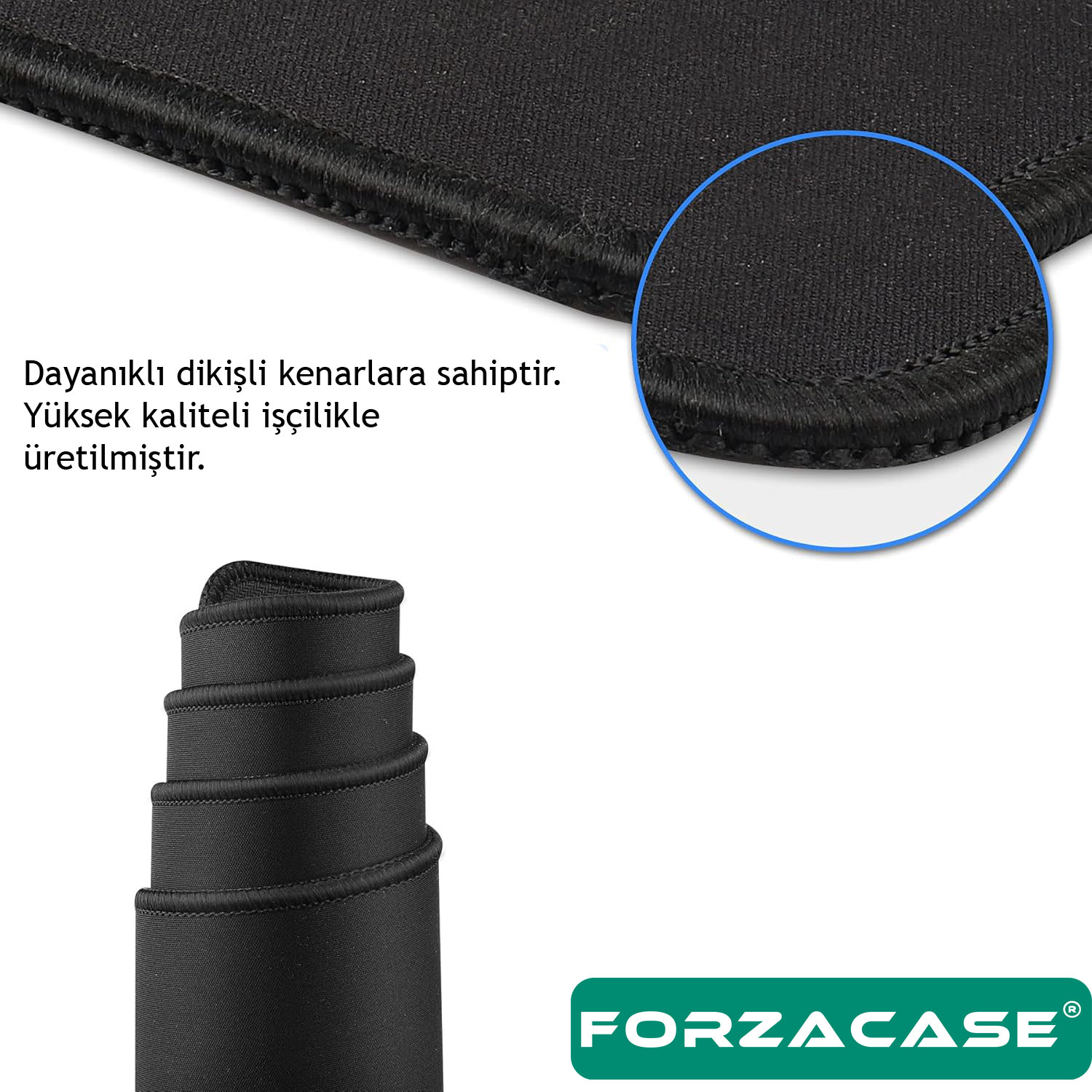 Forzacase Kaymaz Tabanlı Mouse Pad Büyük Boy Gaming Oyuncu uyumlu XL 70 x 30 cm Hexagon - FC985