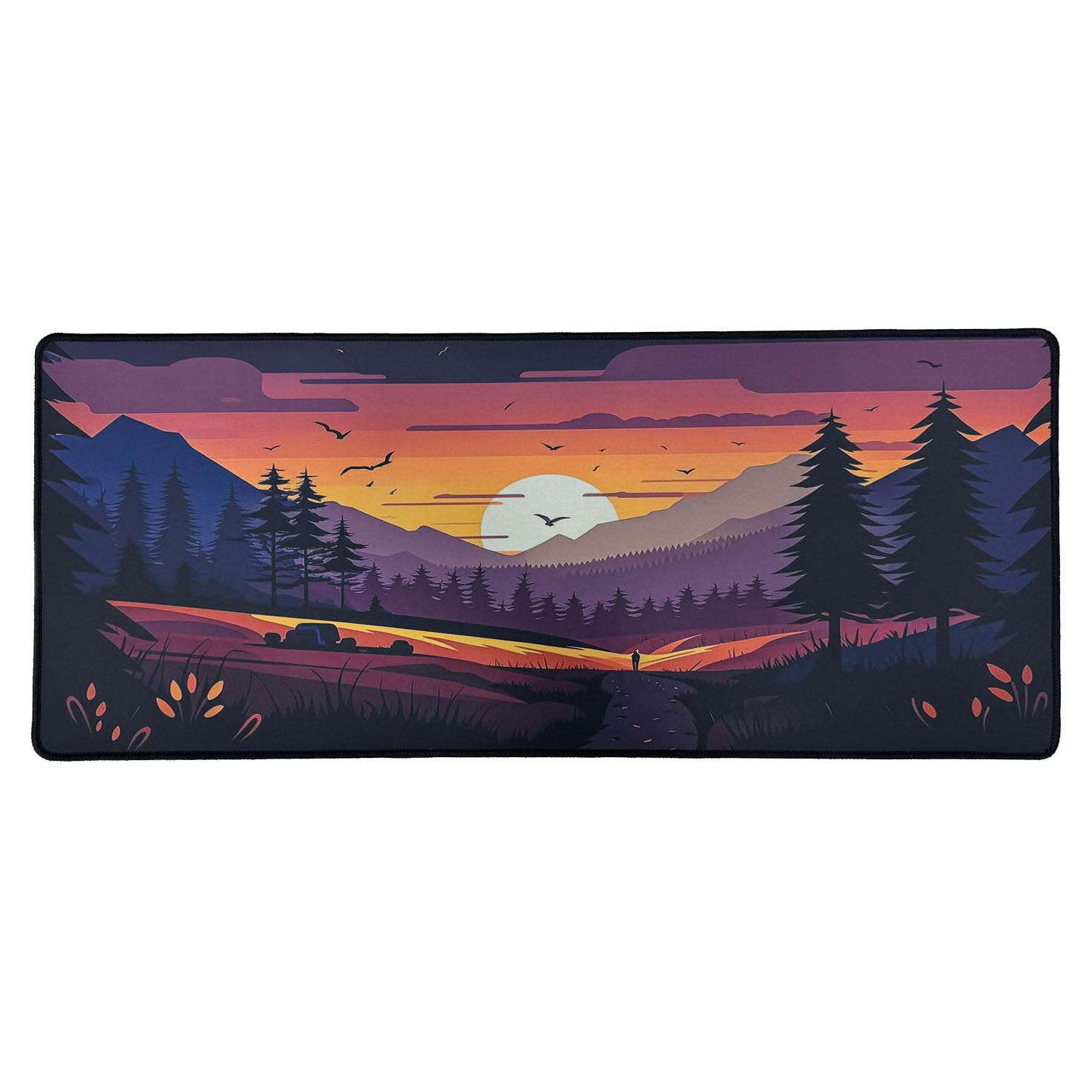 Forzacase Kaymaz Tabanlı Mouse Pad Büyük Boy Gaming Oyuncu uyumlu XL 70 x 30 cm Sunset - FC985