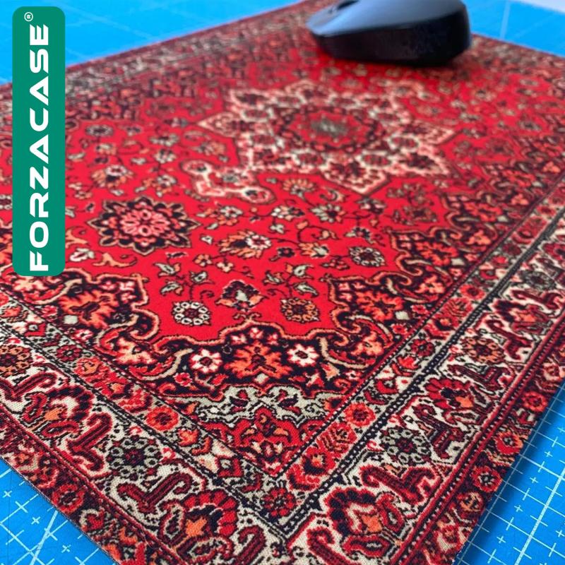 Forzacase Halı Desenli Kaydırmaz Silikon Tabanlı Mat Mouse Pad 30x25cm Model 2 - FC998