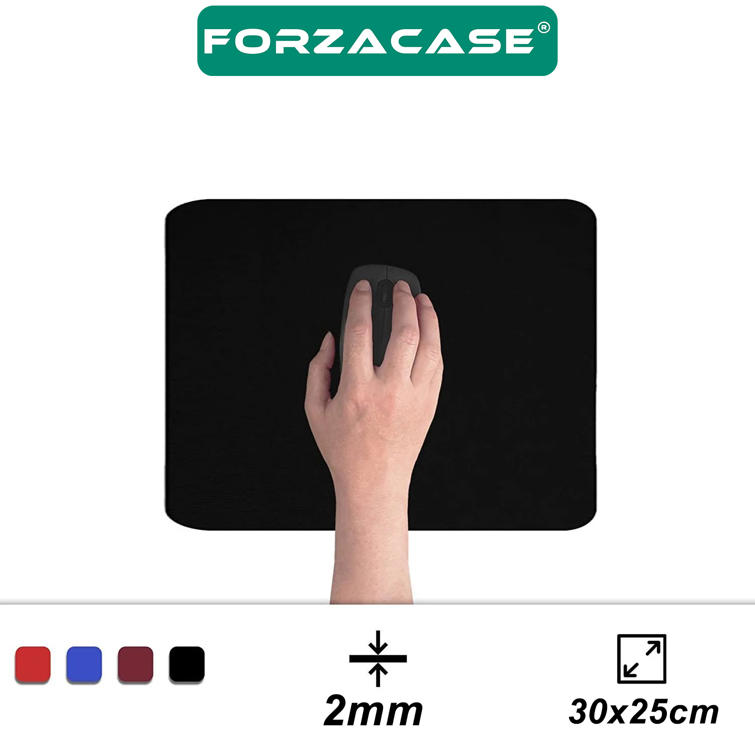 Forzacase Halı Desenli Kaydırmaz Silikon Tabanlı Mat Mouse Pad 30x25cm Model 4 - FC998