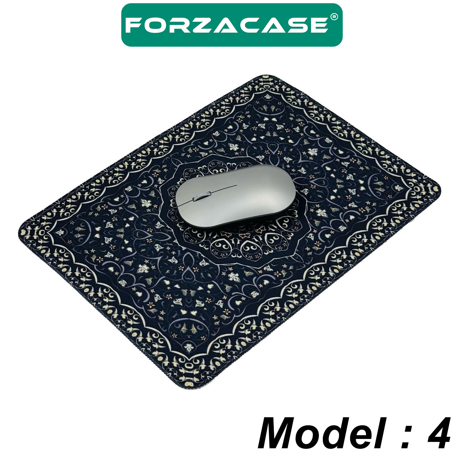 Forzacase Halı Desenli Kaydırmaz Silikon Tabanlı Mat Mouse Pad 30x25cm Model 4 - FC998