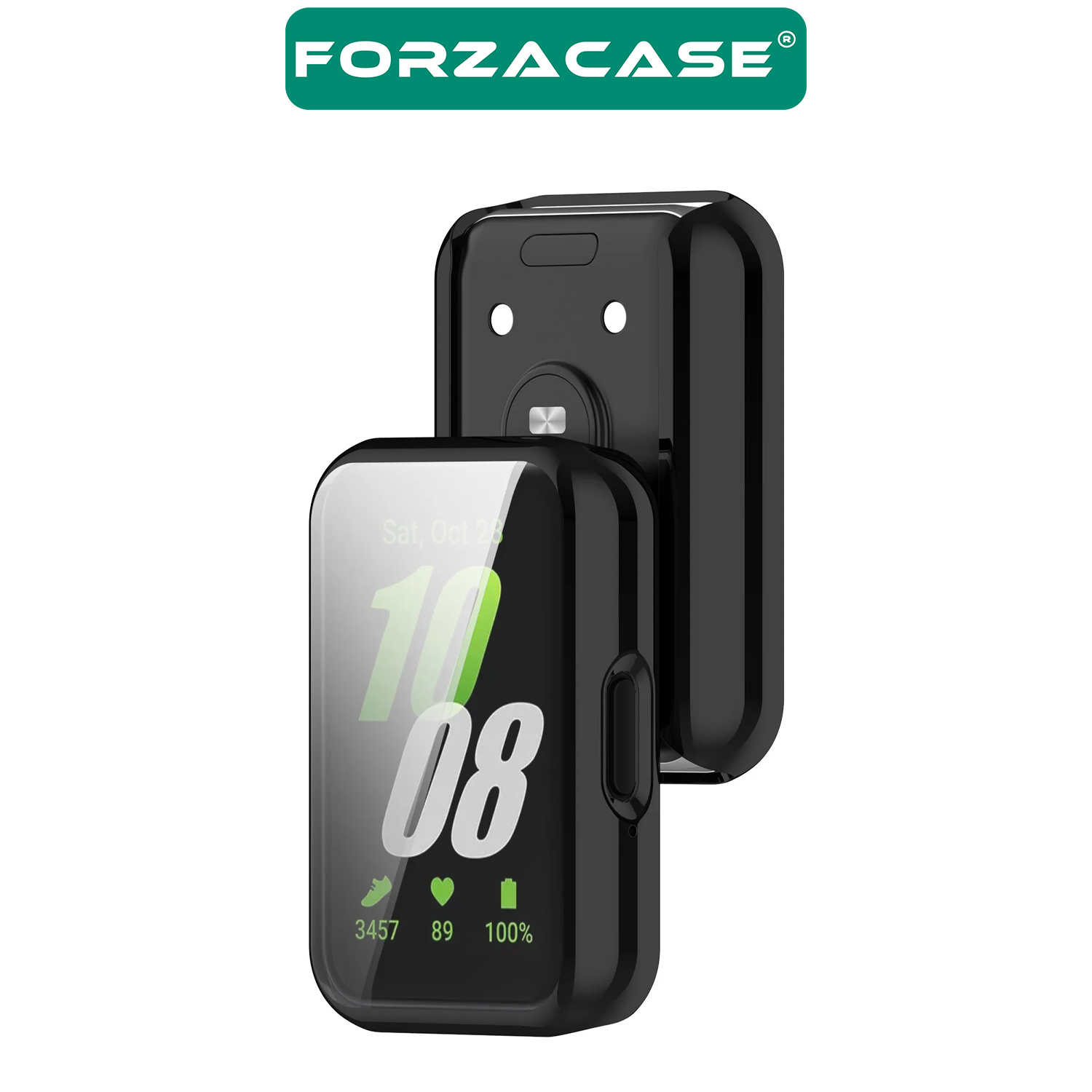 Forzacase Samsung Galaxy Fit 3 ile uyumlu Önü Kapalı Ekran Korumalı Silikon Kılıf - FC010
