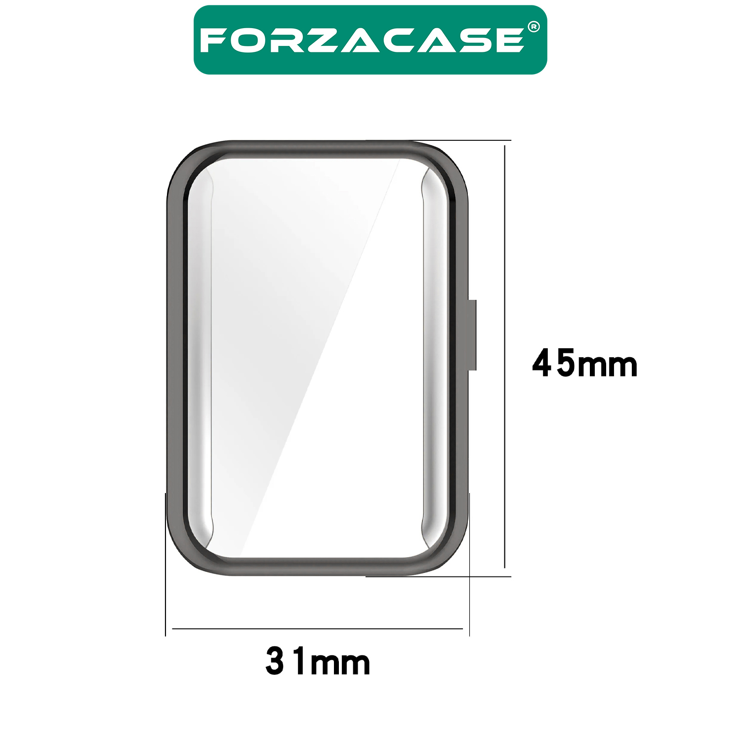 Forzacase Samsung Galaxy Fit 3 ile uyumlu Önü Kapalı Ekran Korumalı Silikon Kılıf - FC010