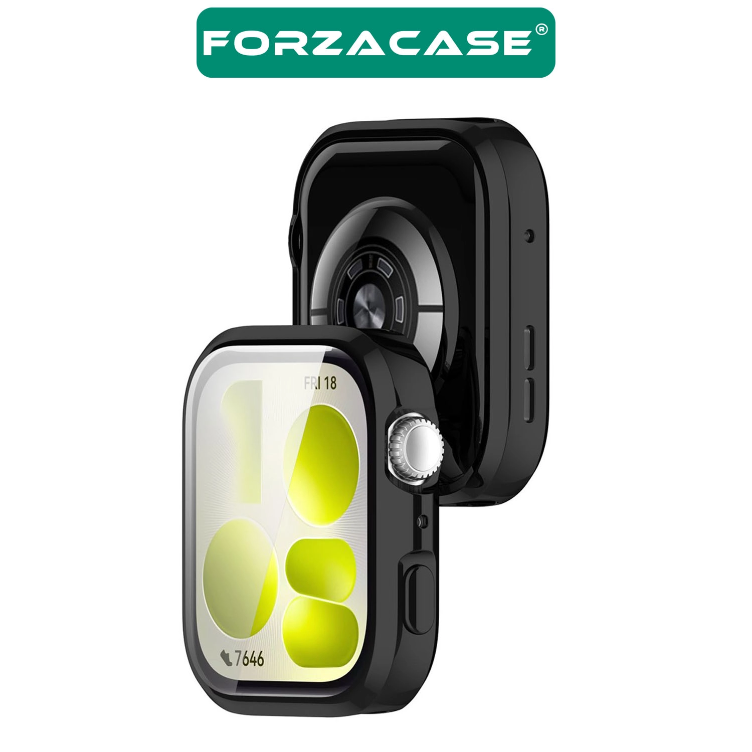 Forzacase Huawei Watch Fit 5 ile uyumlu Önü Kapalı Ekran Korumalı Silikon Kılıf - FC010