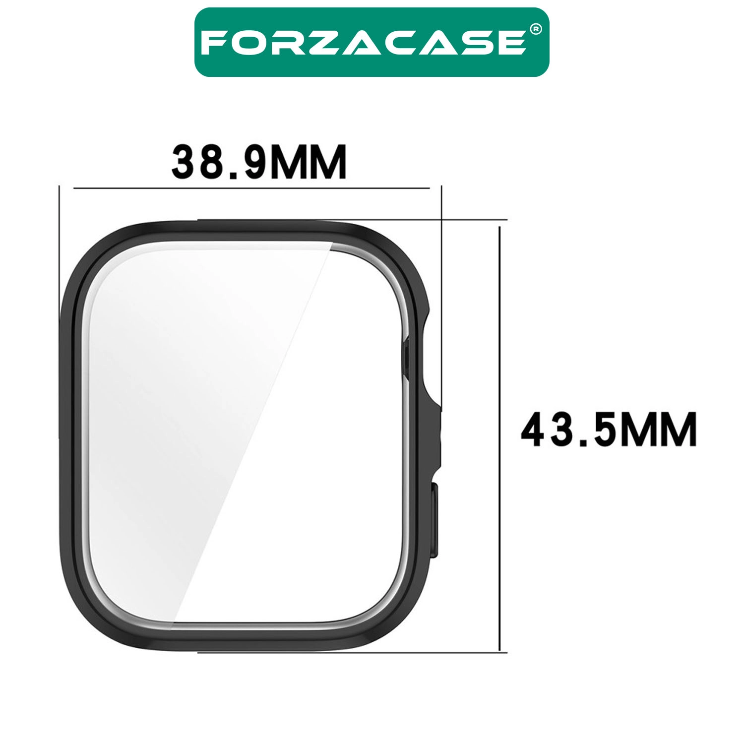 Forzacase Huawei Watch Fit 5 ile uyumlu Önü Kapalı Ekran Korumalı Silikon Kılıf - FC010