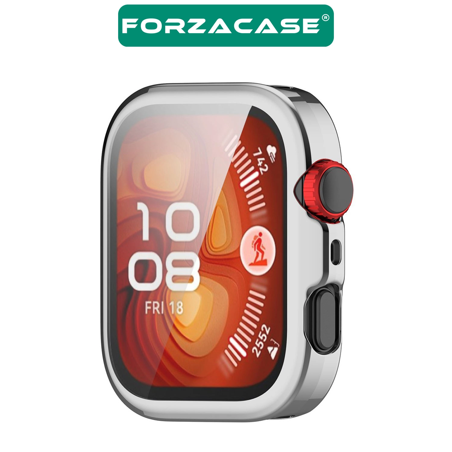 Forzacase Huawei Watch Fit 5 Pro ile uyumlu Önü Kapalı Ekran Korumalı Silikon Kılıf - FC010