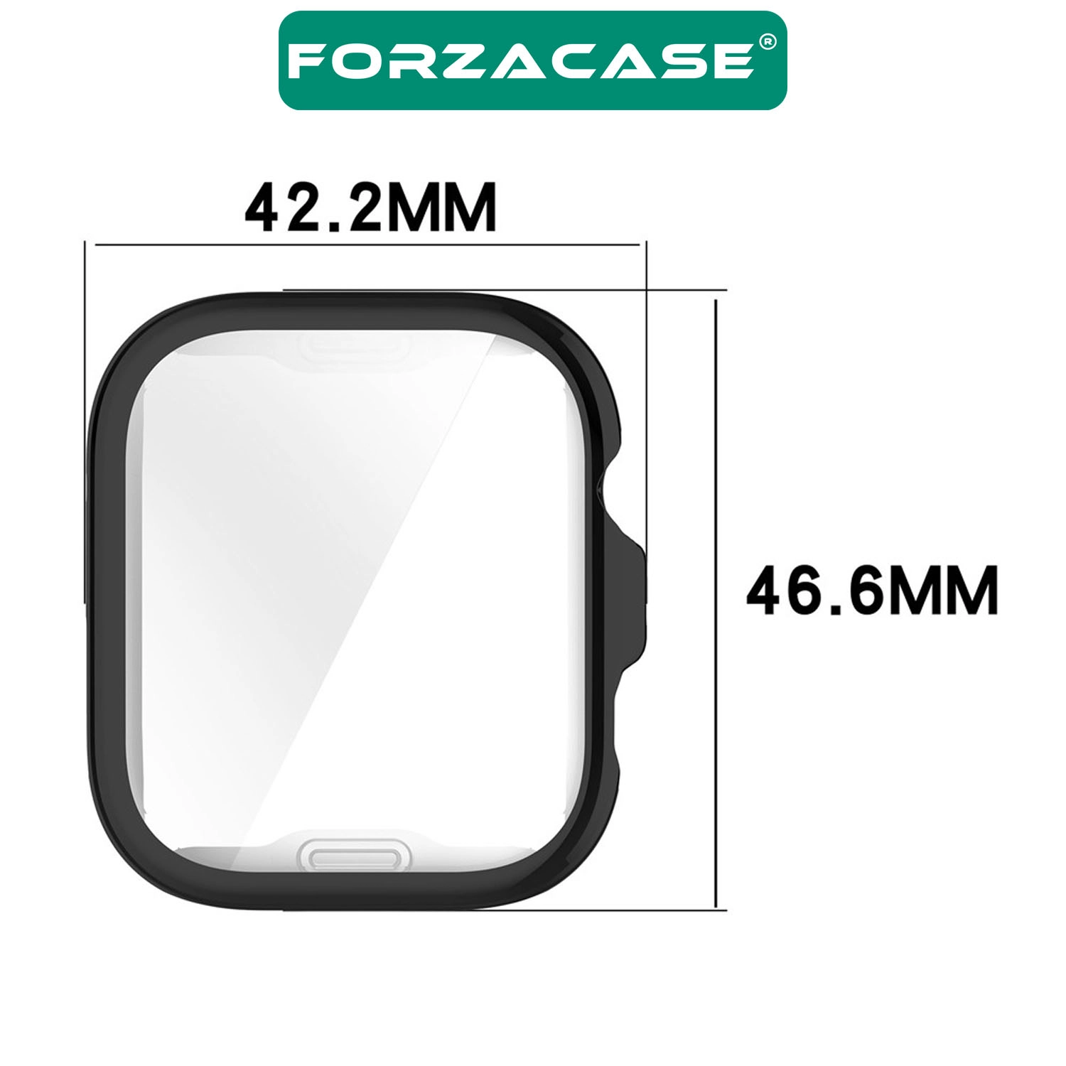 Forzacase Huawei Watch Fit 5 Pro ile uyumlu Önü Kapalı Ekran Korumalı Silikon Kılıf - FC010