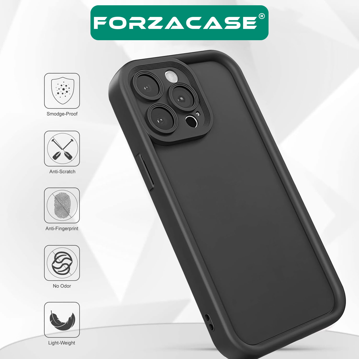 Forzacase iPhone 15 Pro Max uyumlu Flex Serisi Kamera Korumalı Darbeye Dayanıklı Silikon Kılıf