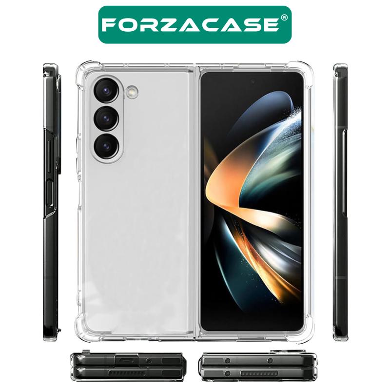 Forzacase Samsung Galaxy Z Fold6 ile uyumlu Crystal Serisi Anti Shock Sert Silikon Kılıf