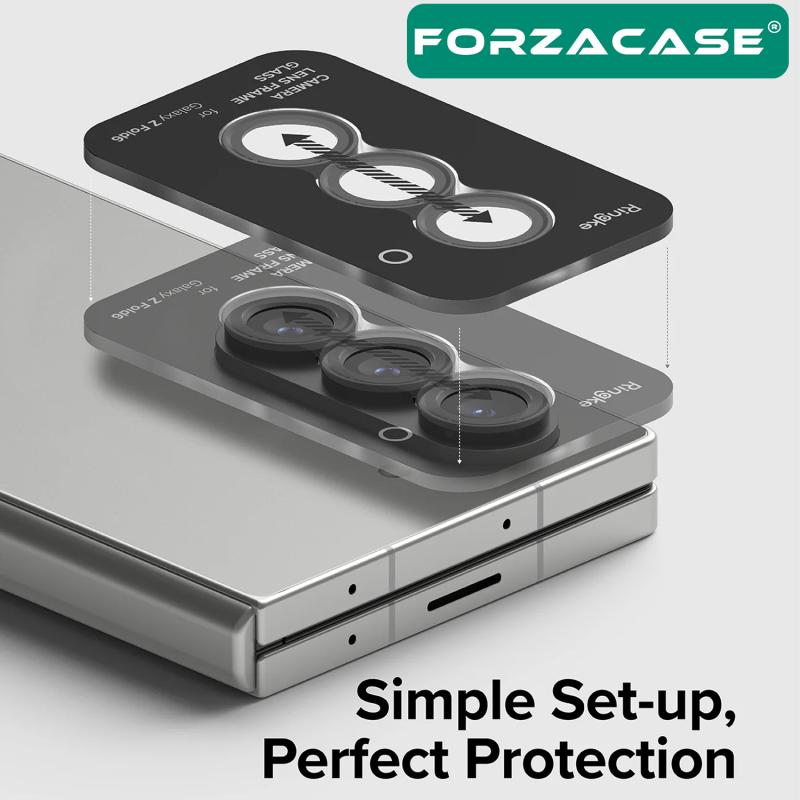 Forzacase Samsung Galaxy Z Fold 6 ile uyumlu Kamera Camı Lens Koruyucu Halka Seti - FC381