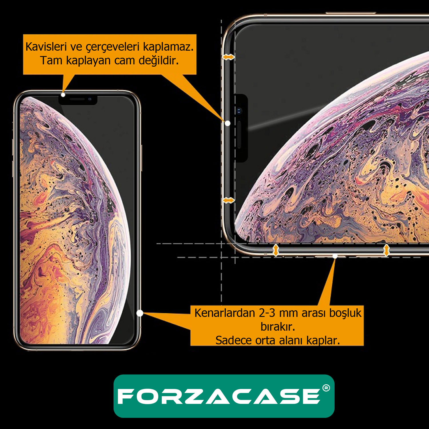 Forzacase Tecno Camon 18P ile uyumlu Nano Esnek Ekran Koruyucu Film - FC001