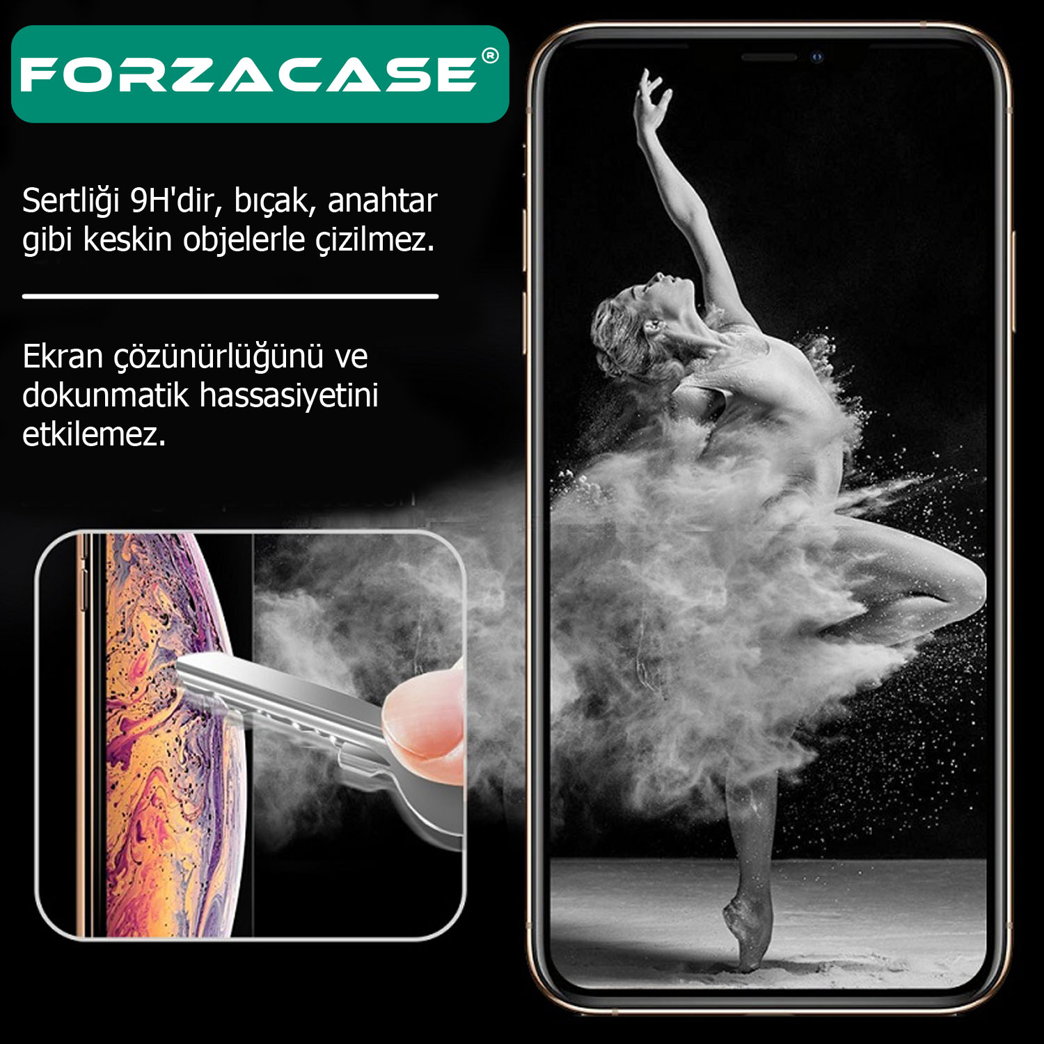 Forzacase Tecno Camon 18P ile uyumlu Nano Esnek Ekran Koruyucu Film - FC001