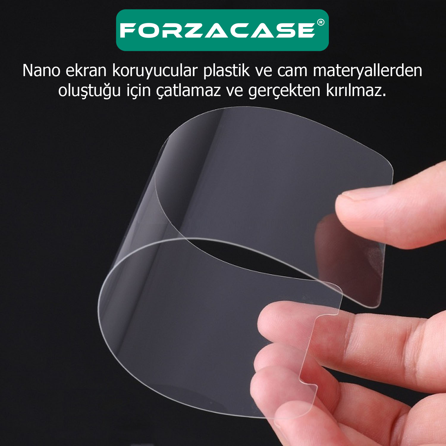 Forzacase iPhone 15 ile uyumlu Nano Esnek Ekran Koruyucu Film - FC001