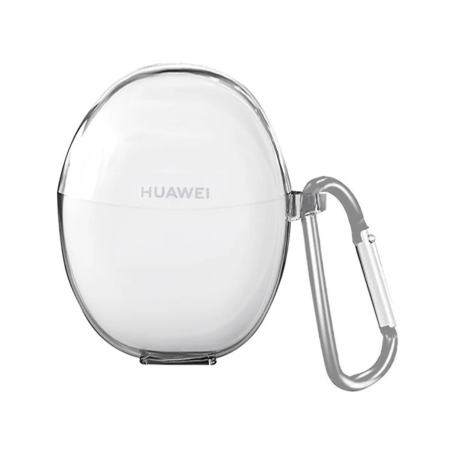 Forzacase Huawei FreeBuds 5 ile uyumlu Şeffaf Anahtar Askılıklı Bluetooth Kulaklık Kılıfı - FC927