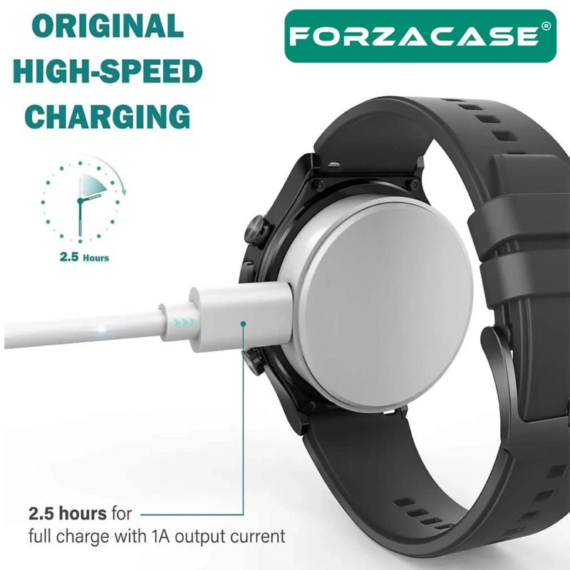 Forzacase Huawei Watch D2 / Watch D ile uyumlu USB Type-C Manyetik Şarj Kablosu - FC017