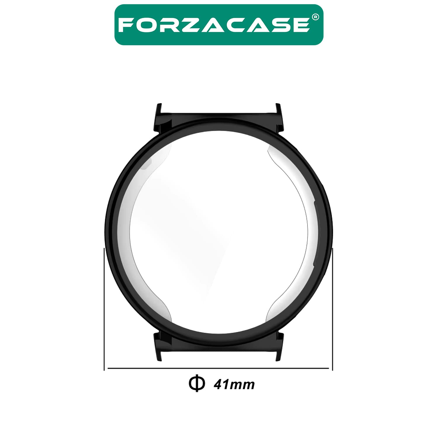 Forzacase Huawei Watch GT5 41mm ile uyumlu Önü Kapalı Ekran Korumalı Silikon Kılıf - FC010