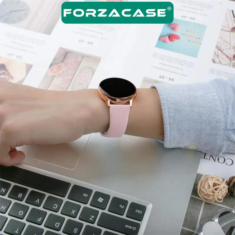 Forzacase Huawei Watch GT4 41mm ile uyumlu Silikon Kordon Kayış - FC579