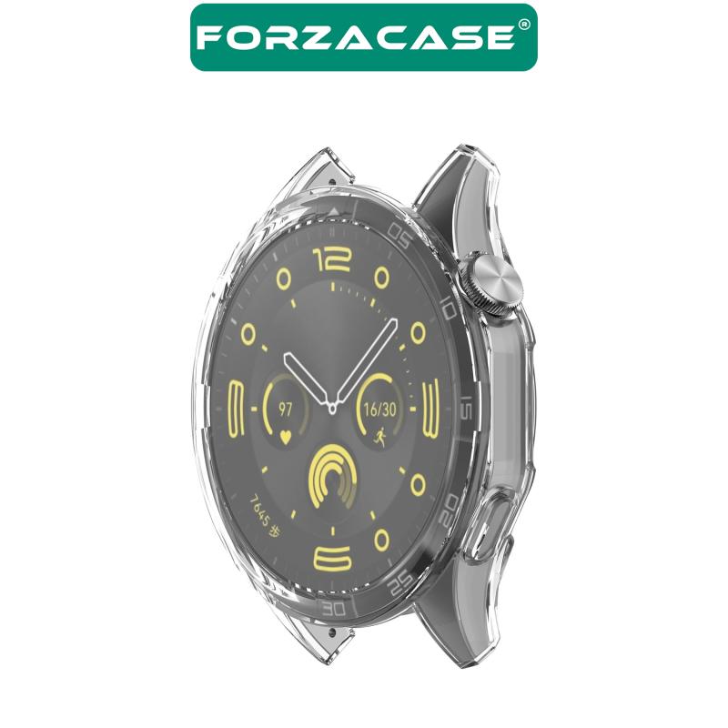 Forzacase Huawei Watch GT4 46mm ile uyumlu Önü Kapalı Ekran Korumalı Silikon Kılıf - FC010