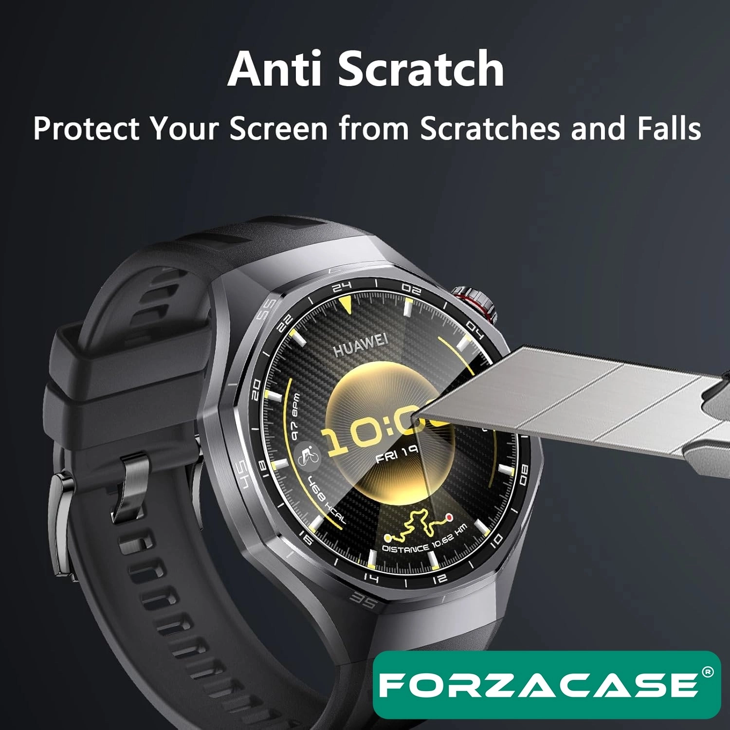 Forzacase Huawei Watch GT 7 46mm ile uyumlu Temperli Kırılmaz Cam Ekran Koruyucu - FC861