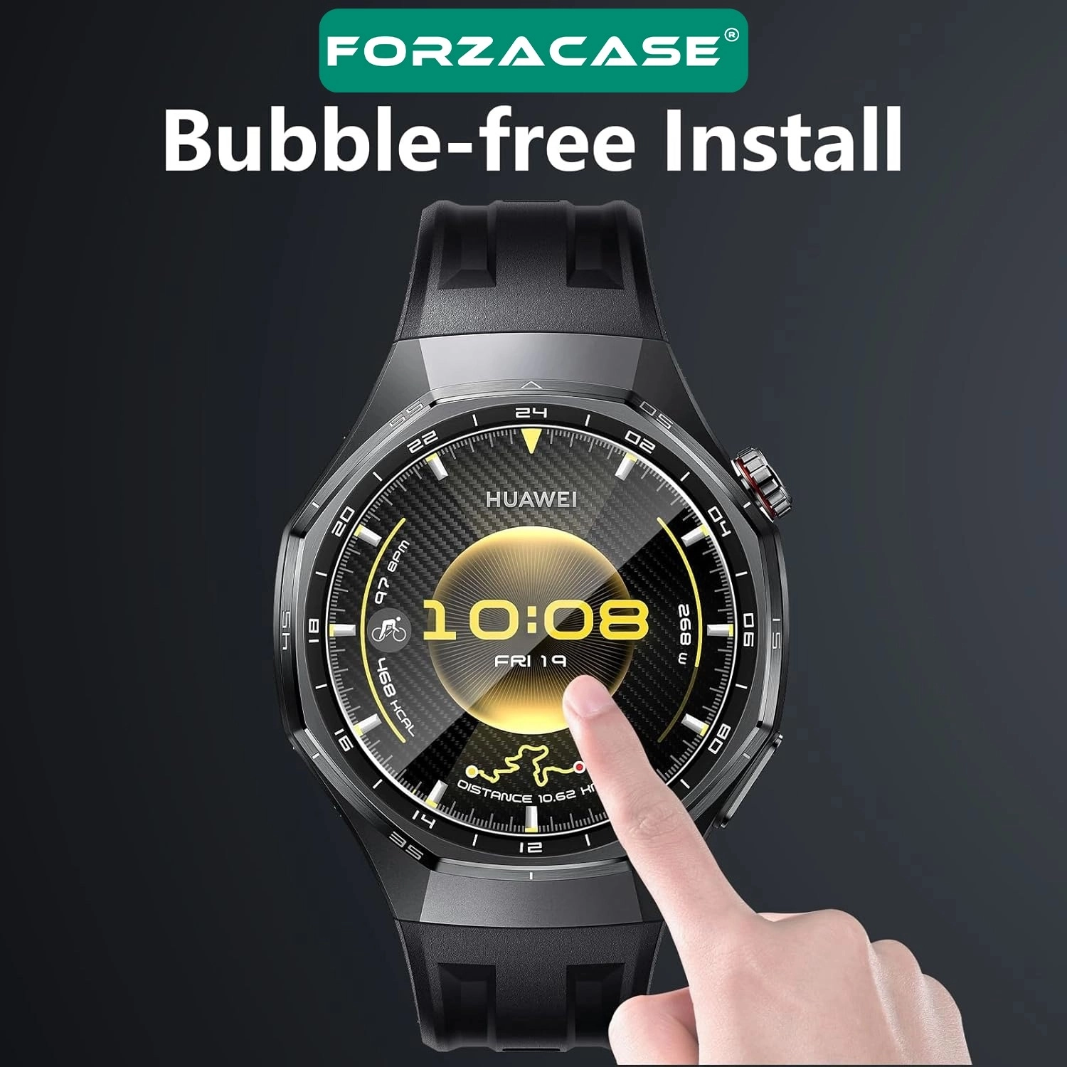 Forzacase Huawei Watch GT 7 46mm ile uyumlu Temperli Kırılmaz Cam Ekran Koruyucu - FC861
