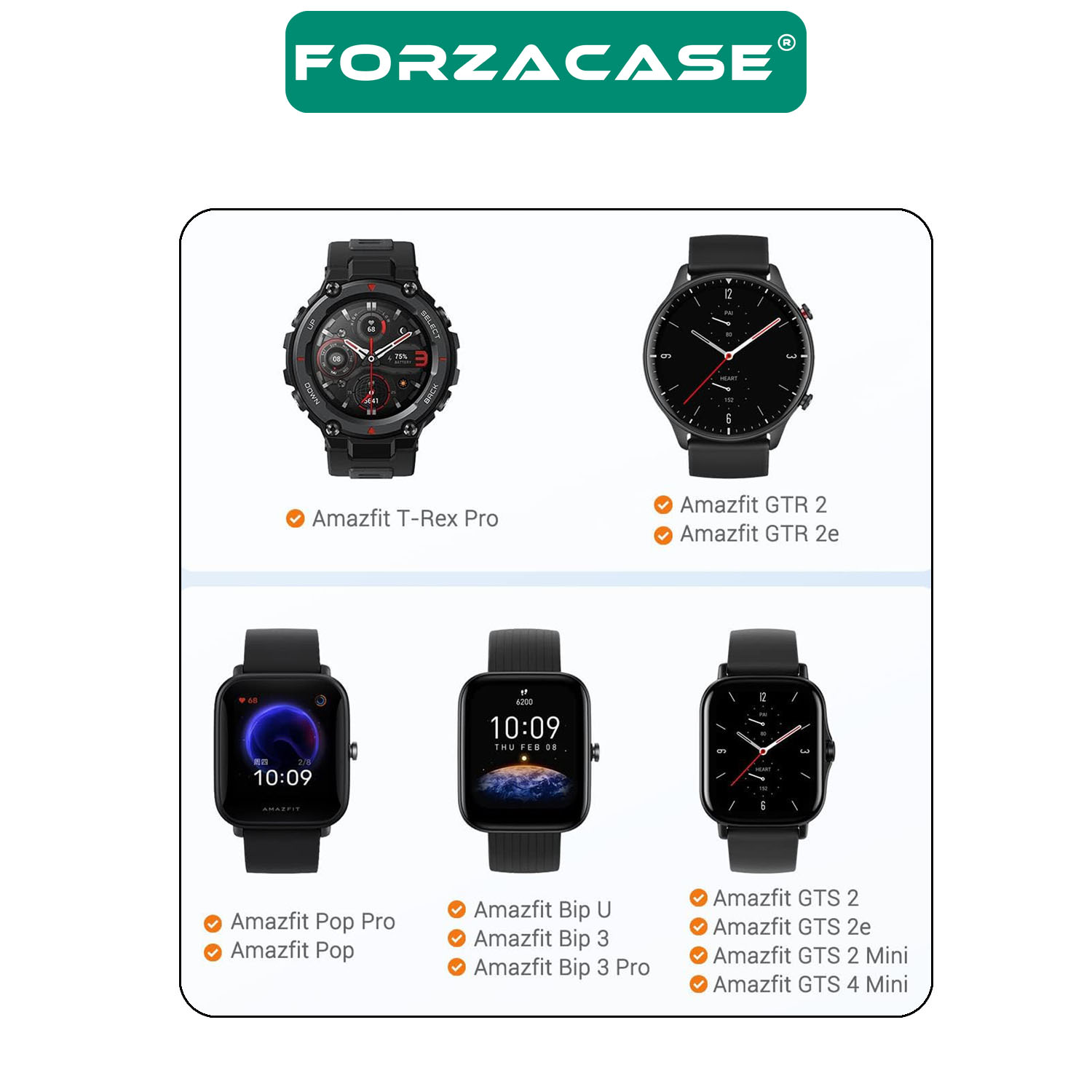 Forzacase Amazfit GTS 4 Mini - 2 mini / Bip 3 - 3 Pro ile uyumlu USB Manyetik Şarj Kablosu 1m FC017