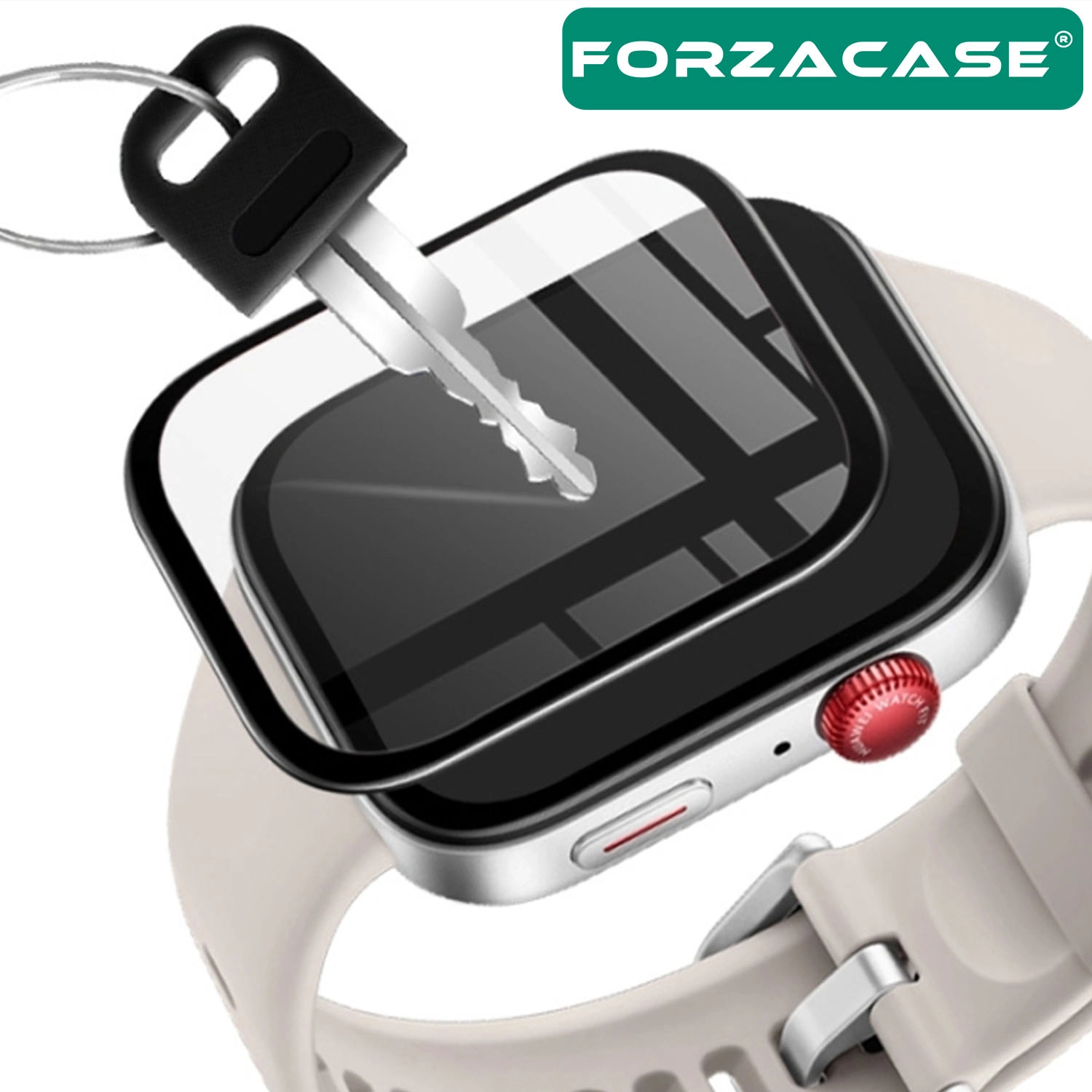Forzacase Honor Watch 5 ile uyumlu Çerçeveli Tam Kaplayan 3D Pet Ekran Koruyucu Film - FC016