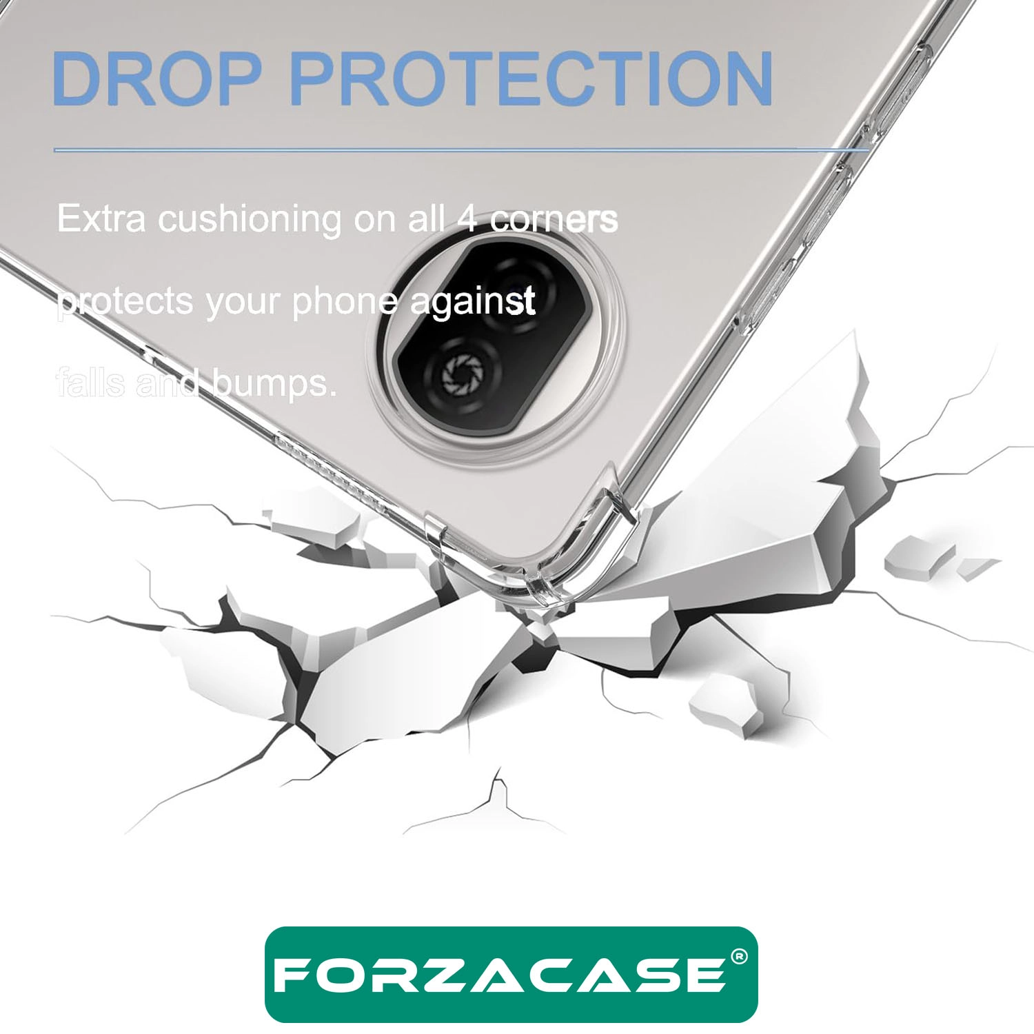 Forzacase Honor Pad X7 8.7 inch ile uyumlu Anti Shock Silikon Kılıf Şeffaf - FC014