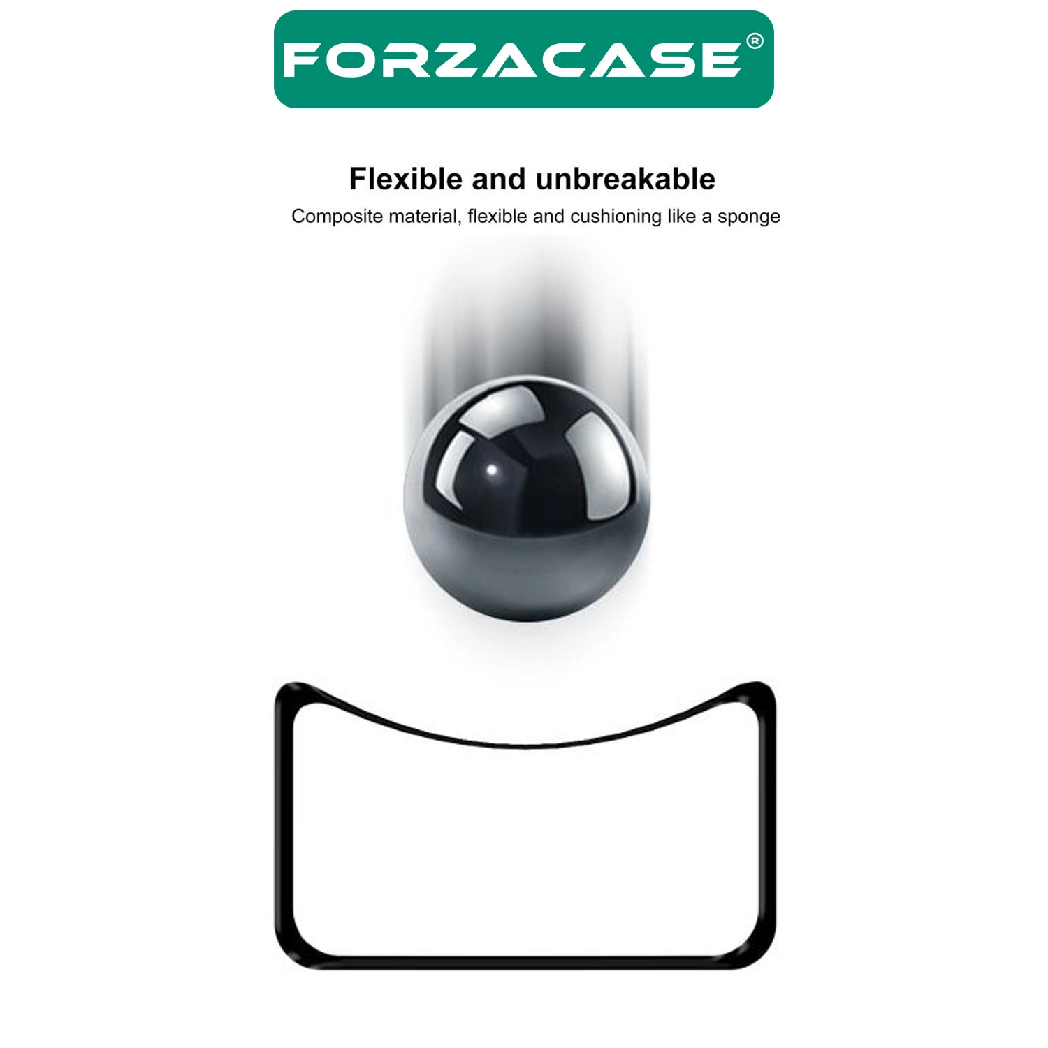 Forzacase Huawei Band 11 Pro ile uyumlu Çerçeveli Tam Kaplayan 3D Pet Ekran Koruyucu Film - FC016
