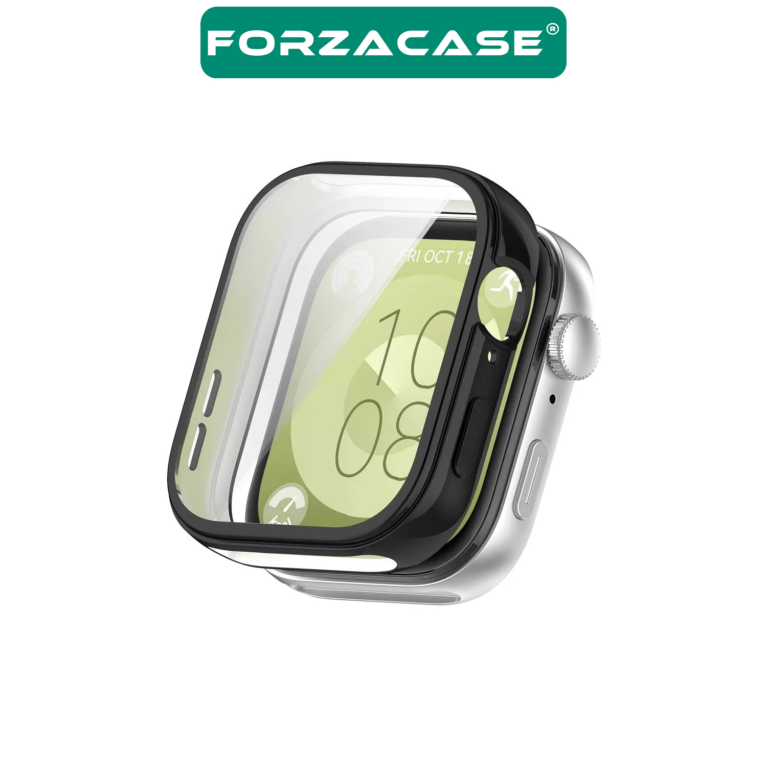 Forzacase Huawei Watch Fit 3 ile uyumlu Önü Kapalı Ekran Korumalı Silikon Kılıf - FC010