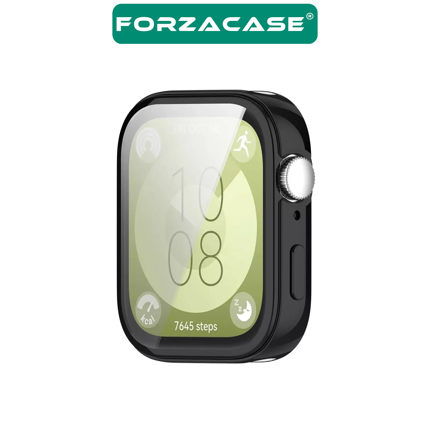 Forzacase Huawei Watch Fit 3 ile uyumlu Önü Kapalı Ekran Korumalı Silikon Kılıf - FC010
