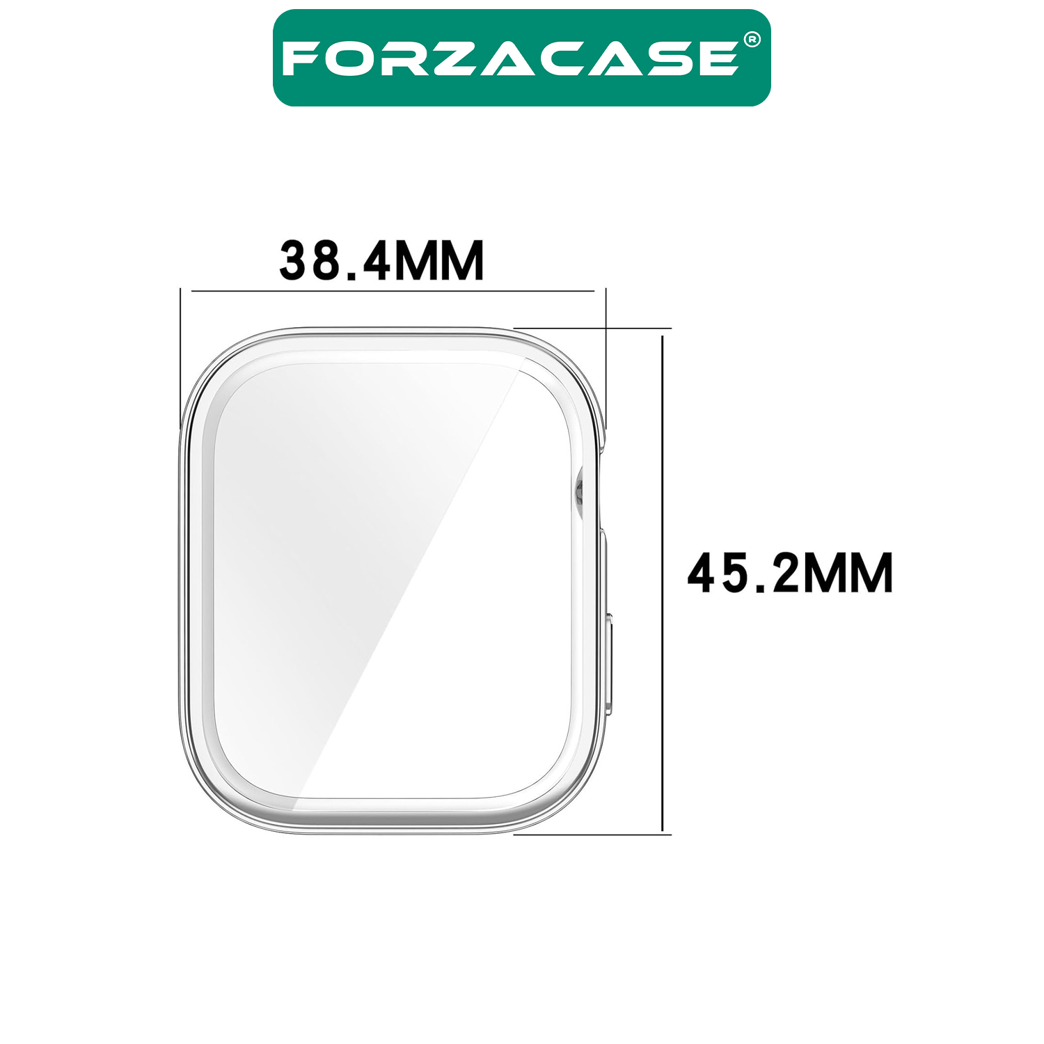 Forzacase Huawei Watch Fit 3 ile uyumlu Önü Kapalı Ekran Korumalı Silikon Kılıf - FC010