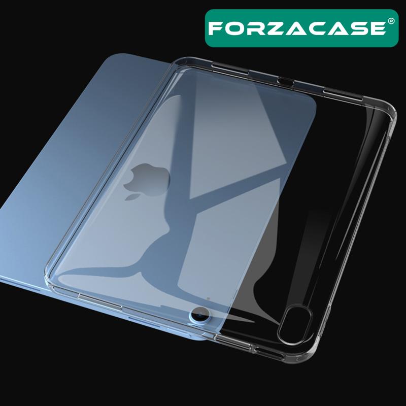 Forzacase iPad 10.Nesil 10.9 inch 2022 ile Uyumlu Silikon Kılıf Şeffaf - FC013
