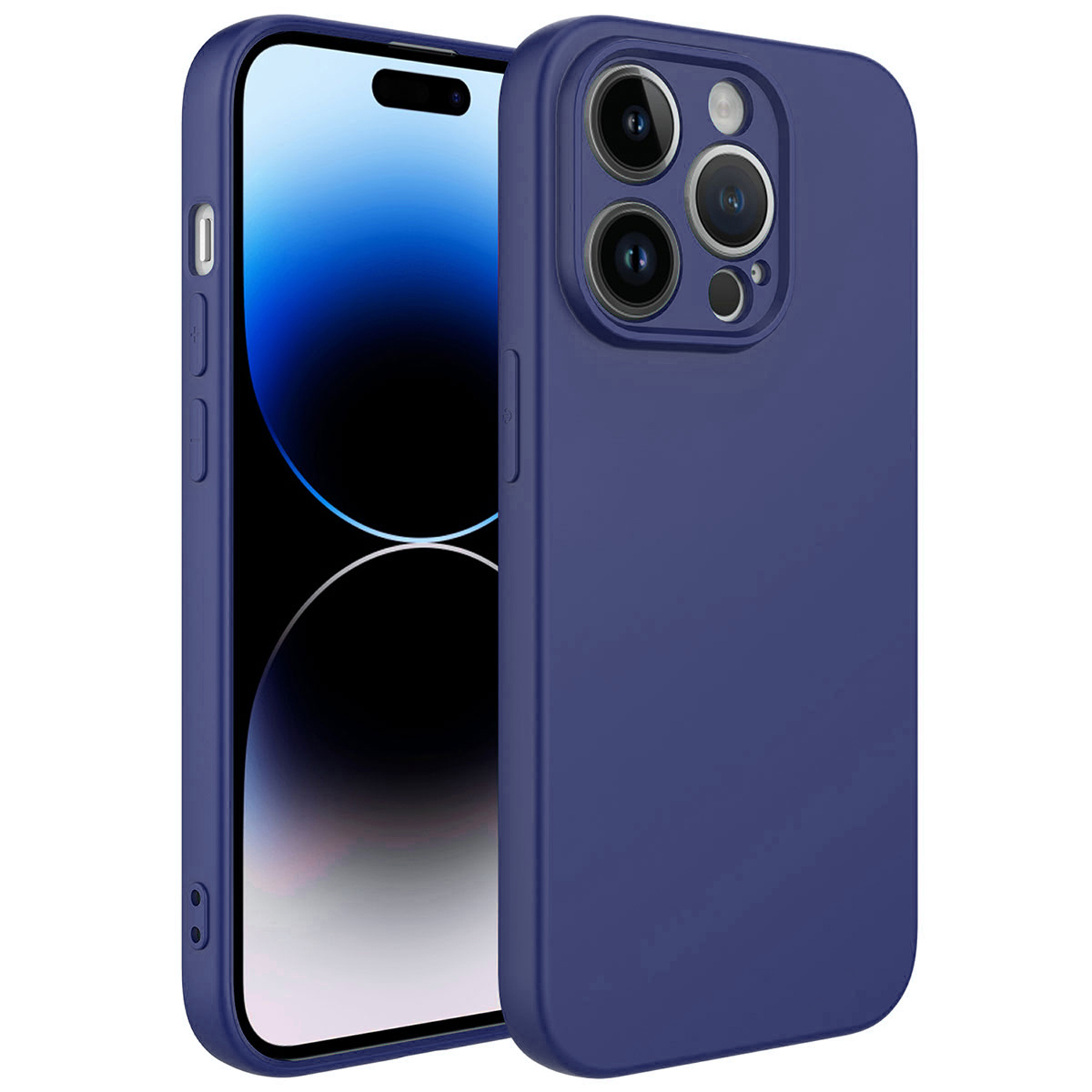 Forzacase iPhone 14 Pro Max uyumlu Liquid Serisi İçi Kadife Lansman Silikon Kılıf