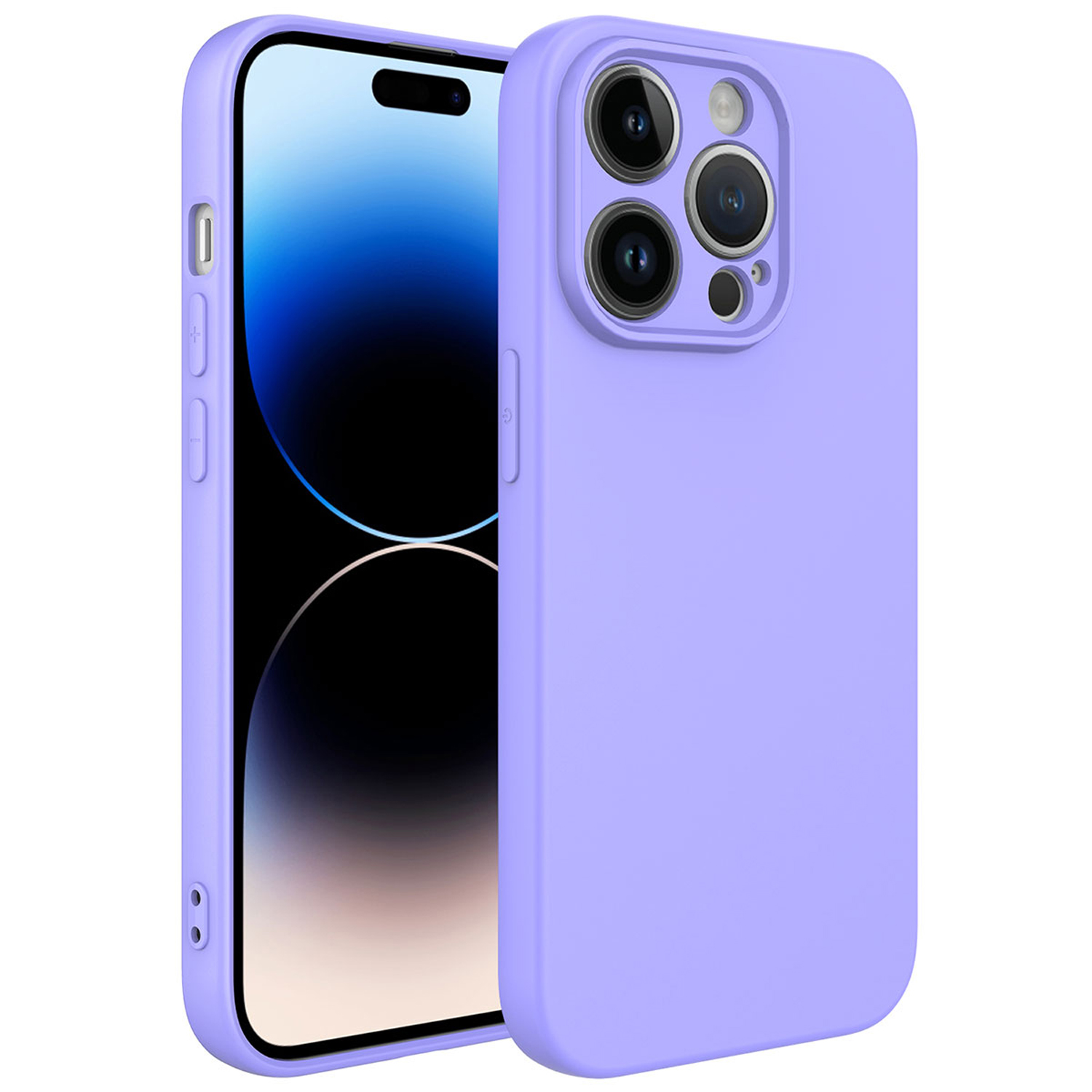 Forzacase iPhone 14 Pro Max uyumlu Liquid Serisi İçi Kadife Lansman Silikon Kılıf