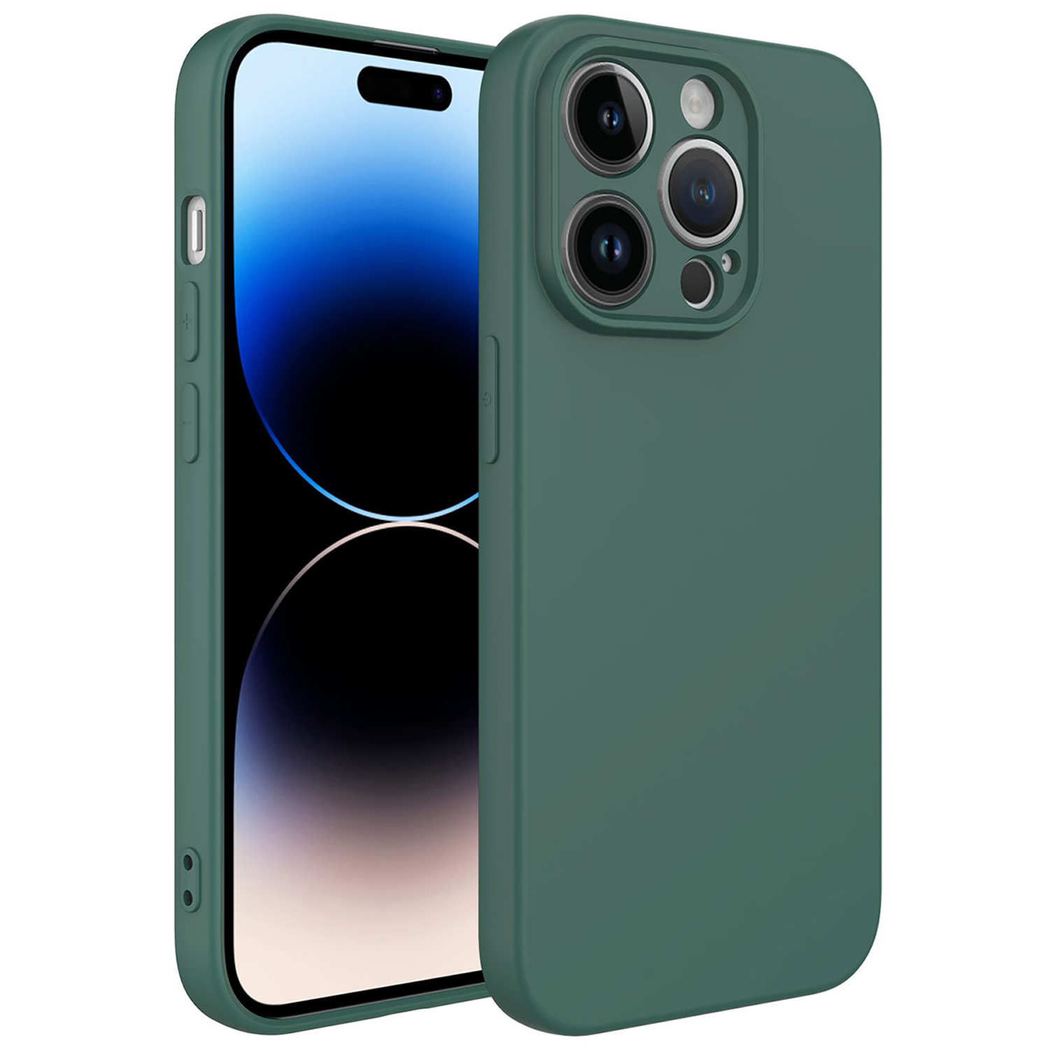 Forzacase iPhone 14 Pro uyumlu Liquid Serisi İçi Kadife Lansman Silikon Kılıf